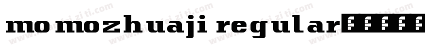 momozhuaji regular字体转换